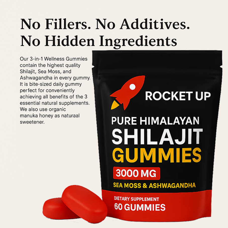 ROCKET UP!™ Pure Shilajit Gummies