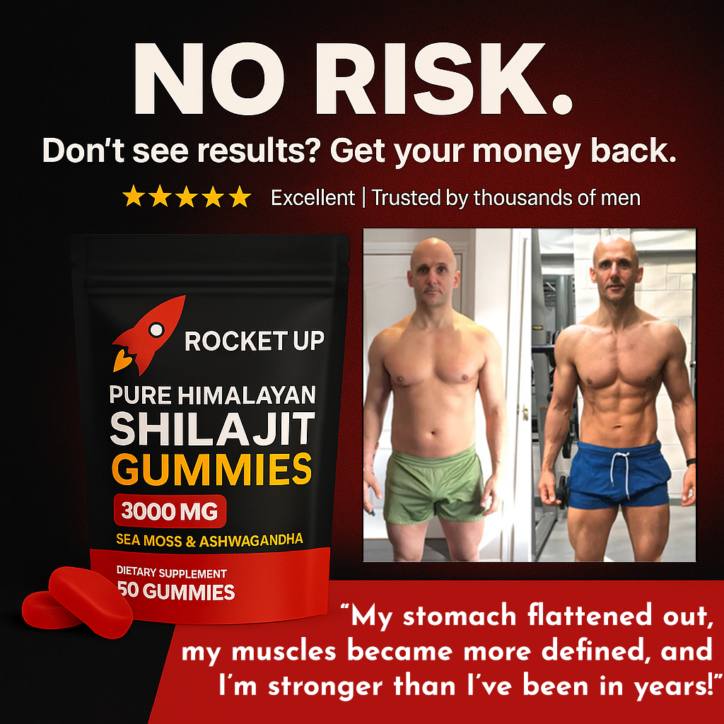 ROCKET UP!™ 5 in 1 Pure Shilajit Gummies