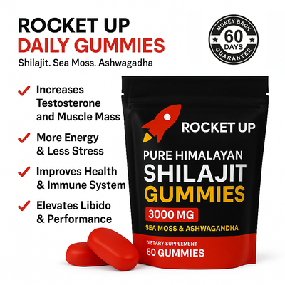 ROCKET UP!™ 5 in 1 Pure Shilajit Gummies